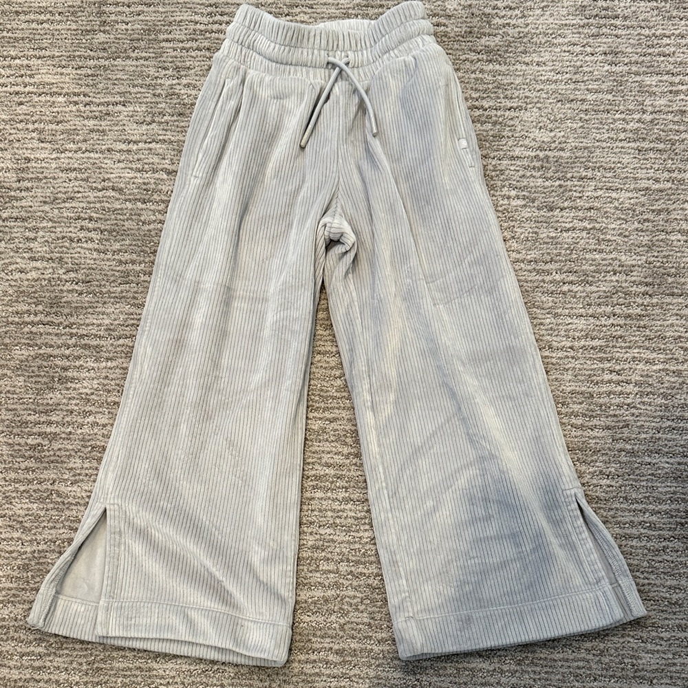 Athleta velour wide leg Sweatpants